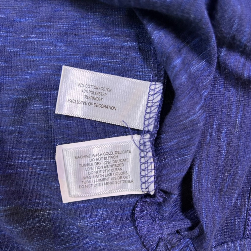 Cutter & Buck Carlisle Short Sleeve Button Polo Shirt Men's XL Space Dye Blue - Picture 5 of 10